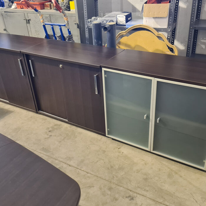 armario wengue puertas correderas vitrina 2da mano