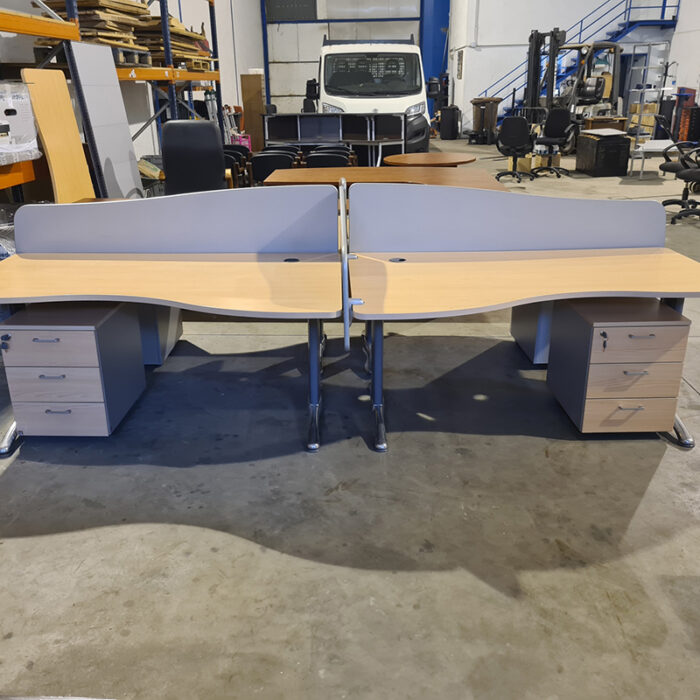 mesa y divisorias oficina olmo 2da mano